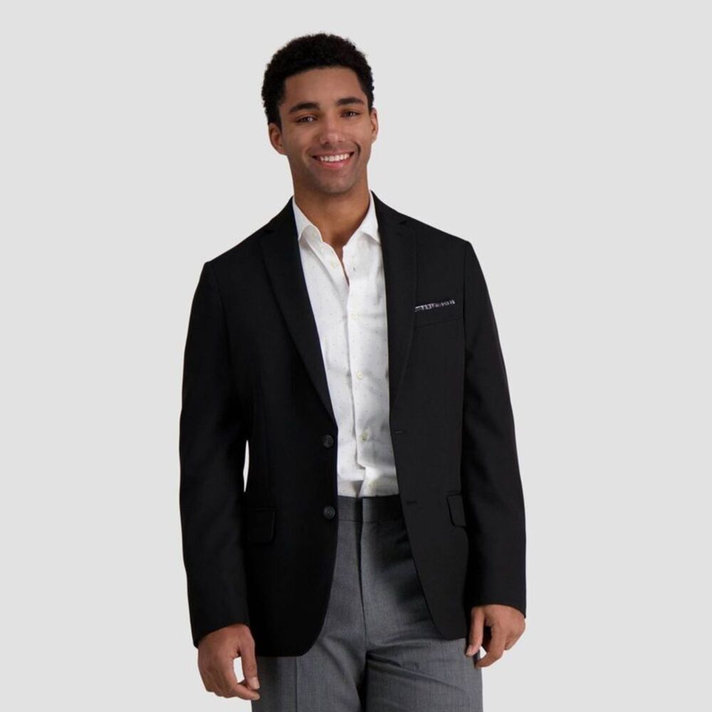 Haggar H26 Men's Flex Series Slim Fit Blazer - Black 36S
